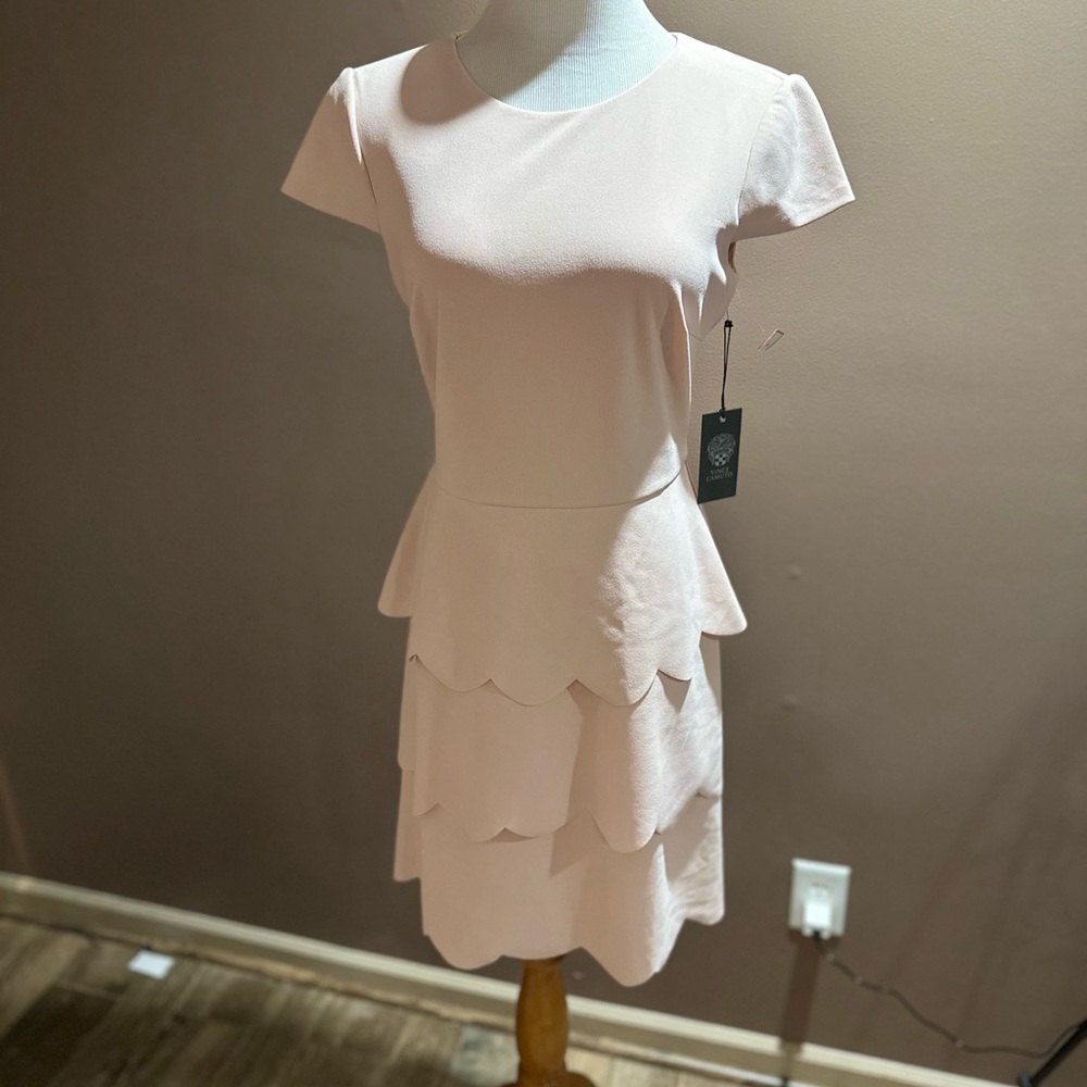 Vince Camuto Elegant Pink Layered Dress